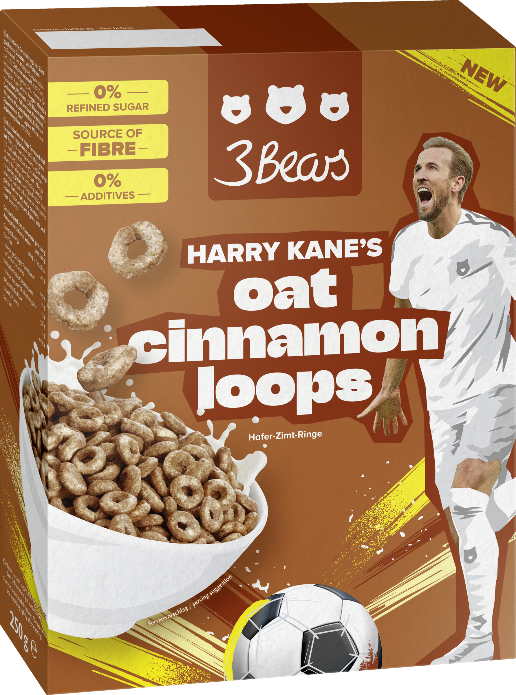 3Bears Harry Kane's Oat Cinnamon Loops