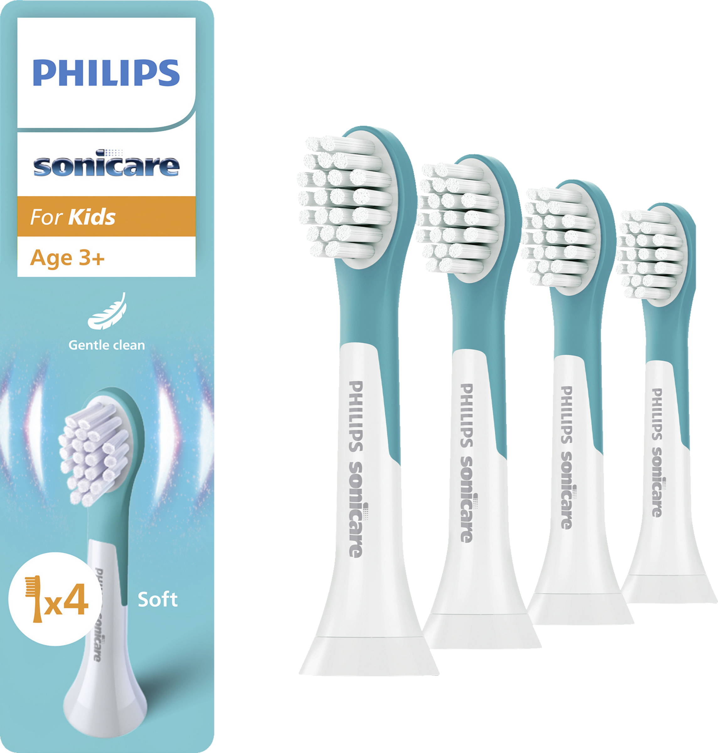 رؤوس فرشاة للأطفال من سن 3 سنوات HX6034/90 2