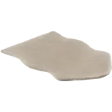 Deko-Fellteppich taupe