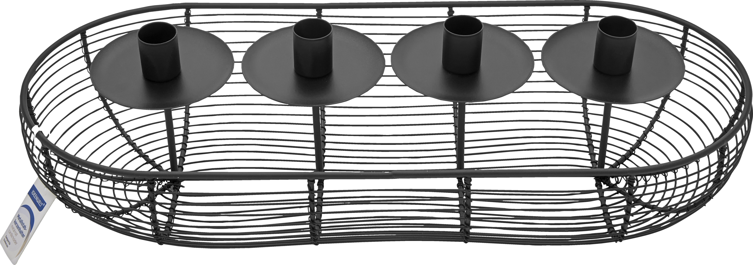 IDEENWELT Metallkerzenhalter lang