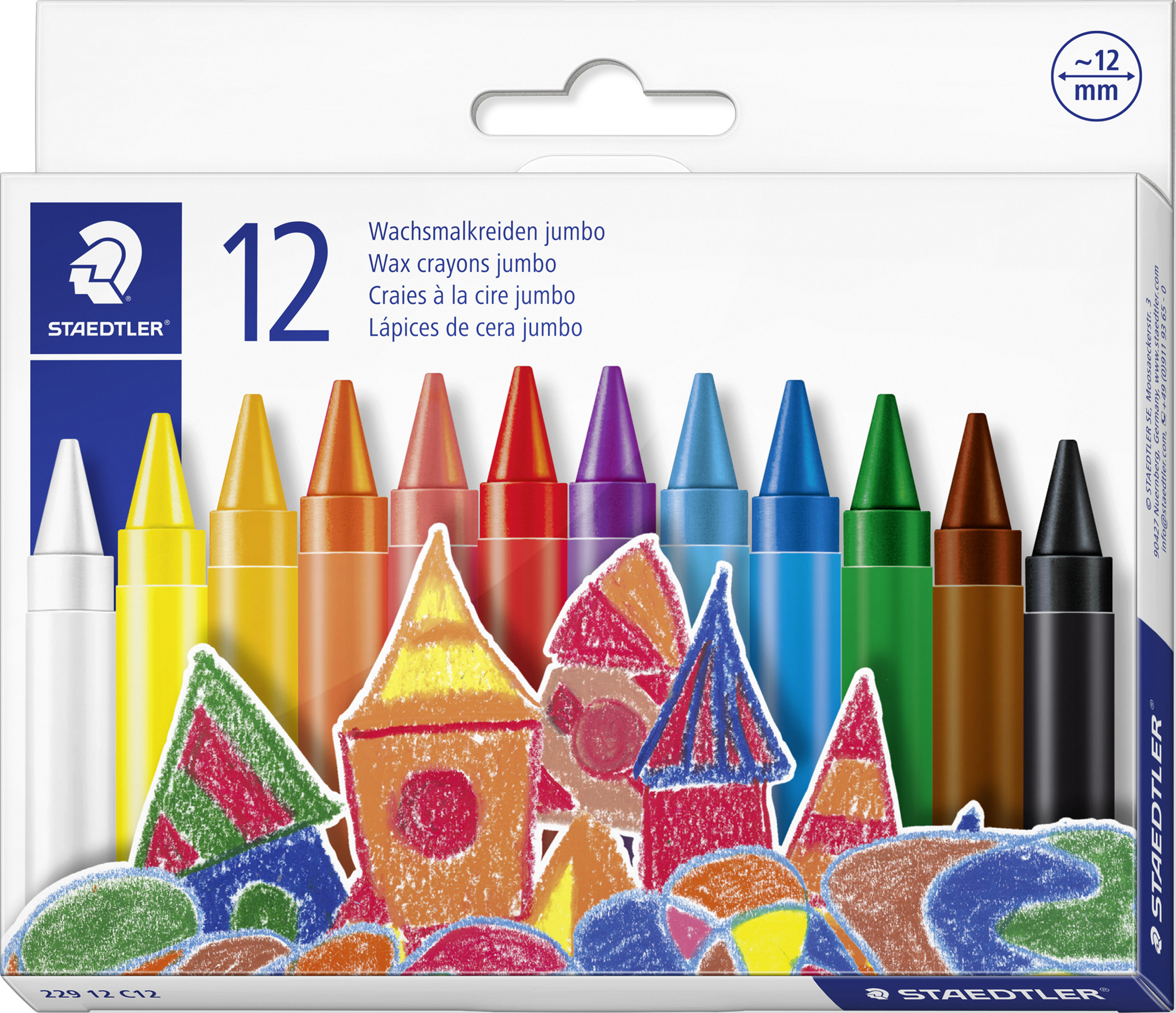 Noris Wachsmalkreide jumbo 12x11mm