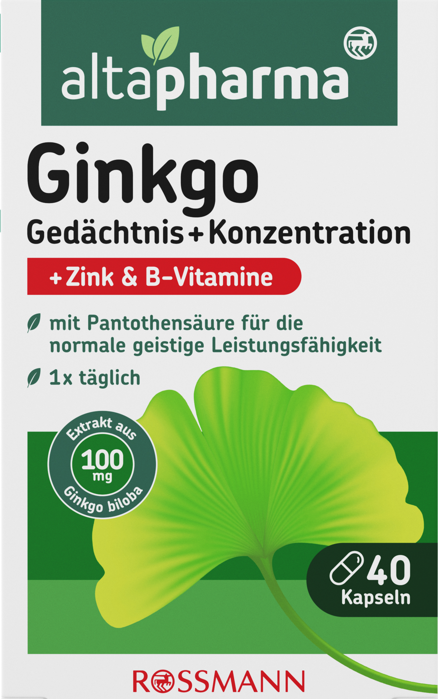 altapharma Ginkgo Gedächtnis+Konzentration