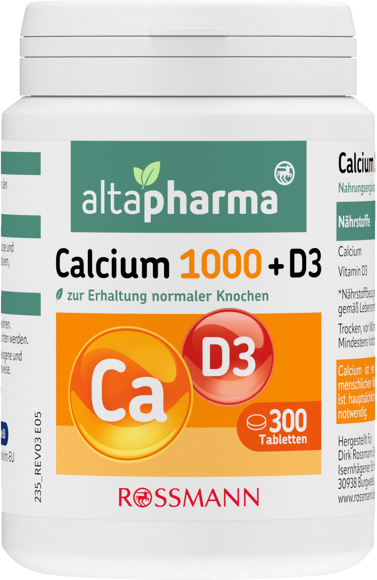 altapharma Calcium 1000 + Vitamin D3
