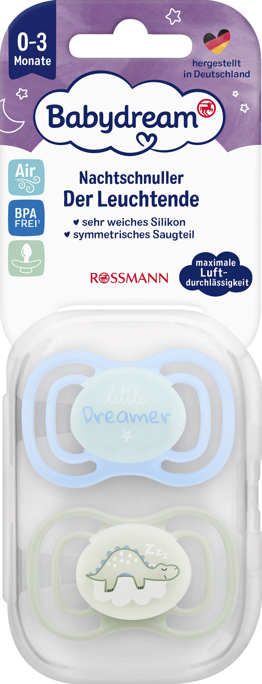 Babydream Symmetrischer Schnuller aus Silikon