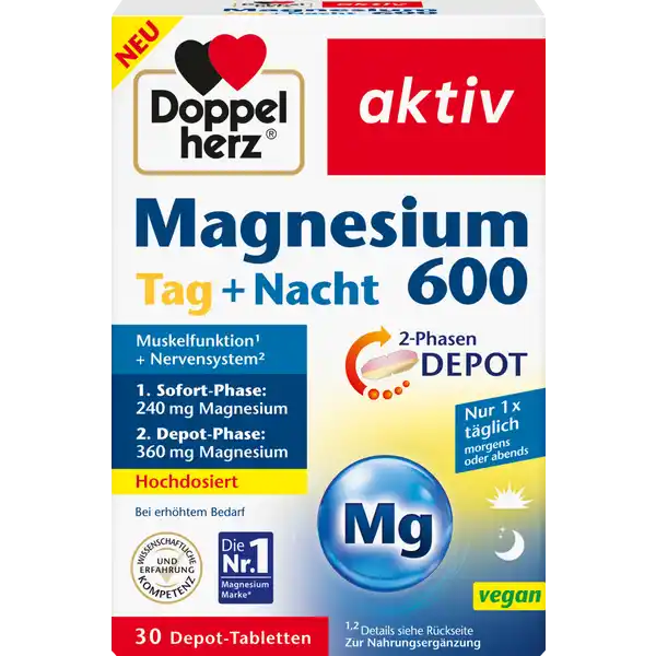 Magnesium 600 Tag+Nacht