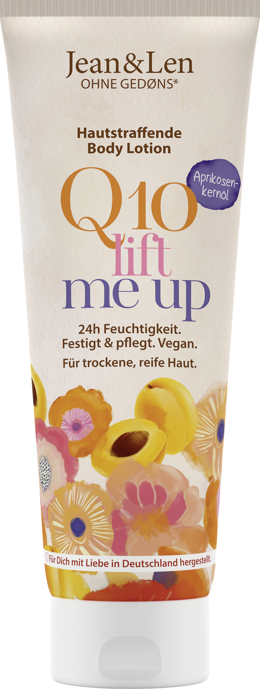 Jean&Len Hautstraffend Bodylotion Aprikosenkernöl & Q10