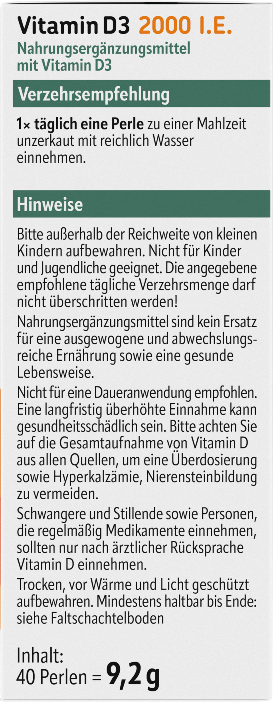 حبوب فيتامين د3 2.000 وحدة دولية 2