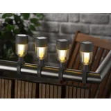 IDEENWELT Solar-Balkonleuchten, 4er-Set