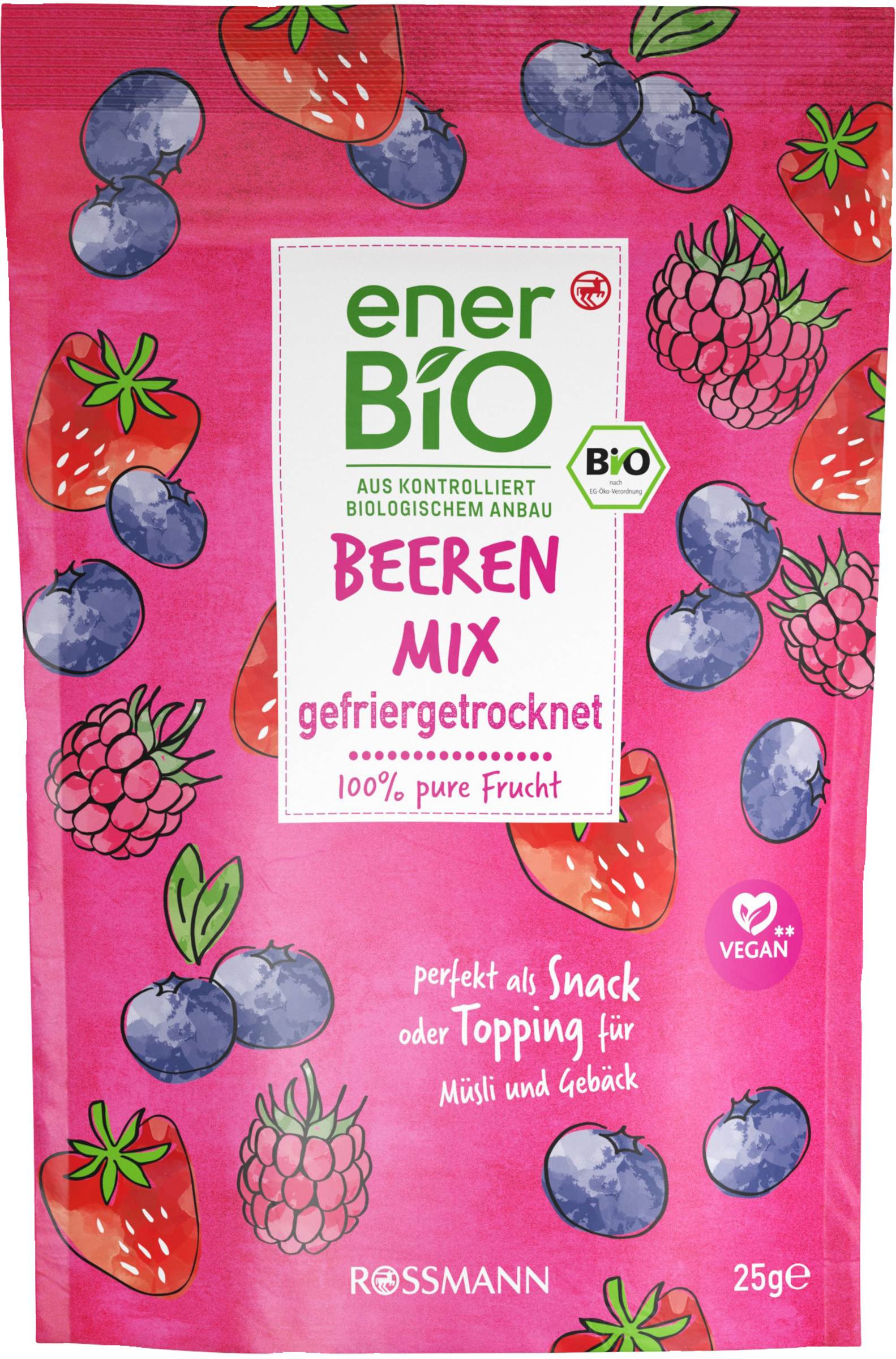 enerBiO Beerenmix gefriergetrocknet