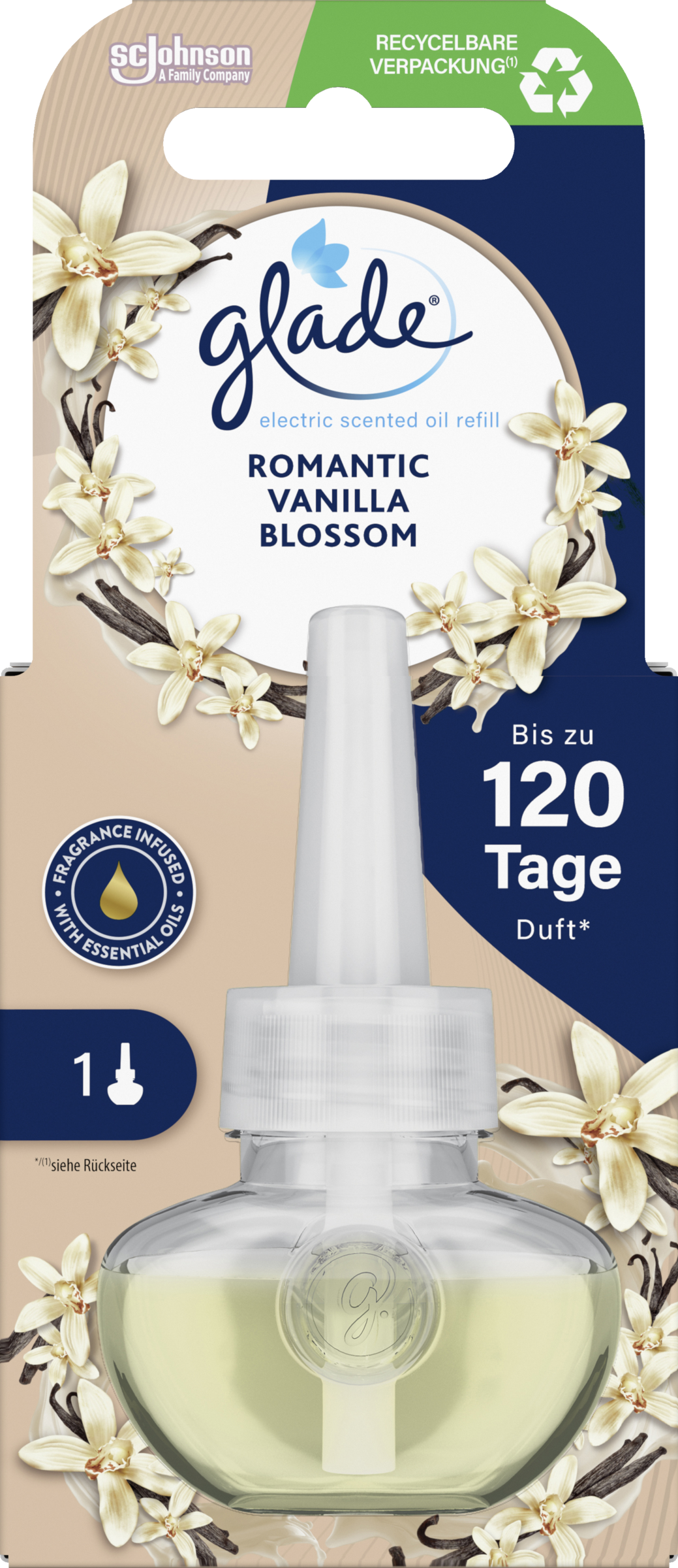 Glade Electric Scented Oil Duftstecker Nachfüller Romantic Vanilla Blossom