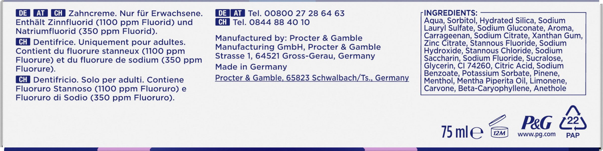 معجون أسنان للعناية المكثفة باللثة والحماية المضادة للبكتيريا 3