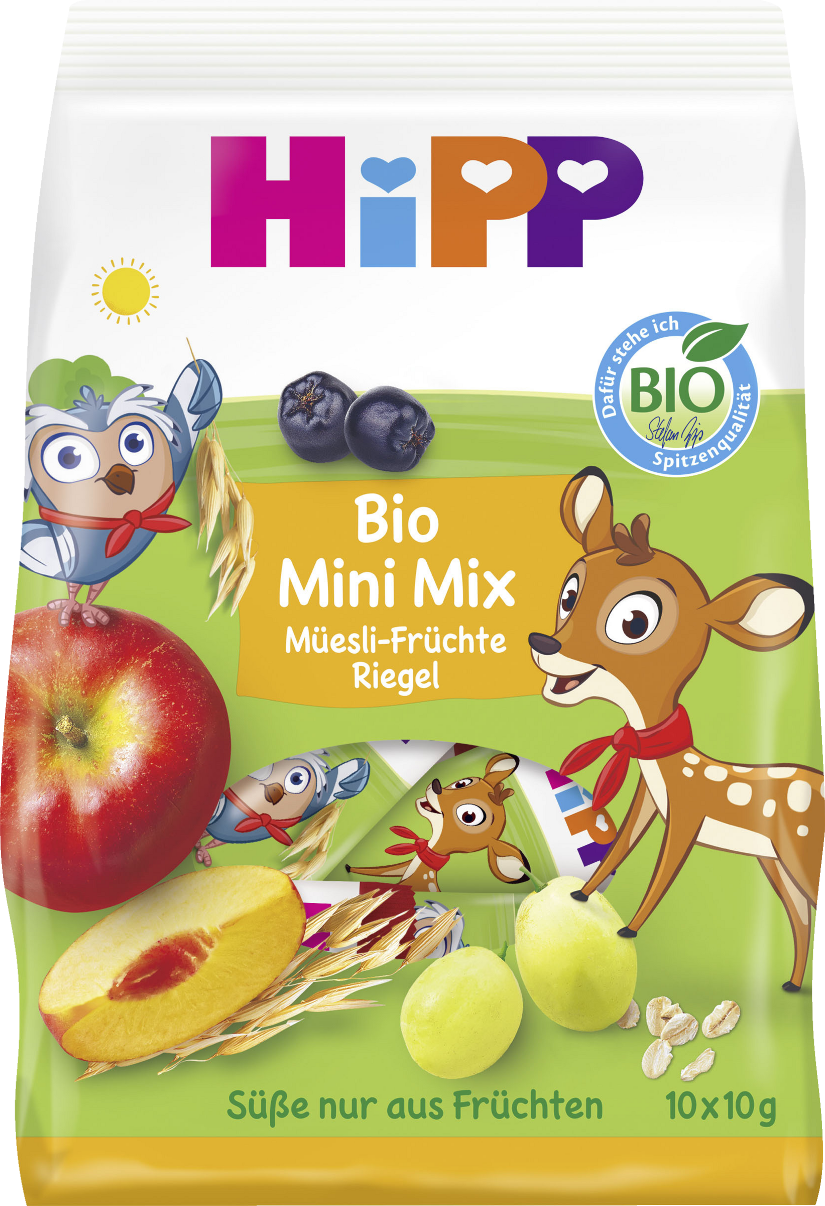 HiPP Bio Mini Mix Müesli-Früchte Riegel (10x10g)