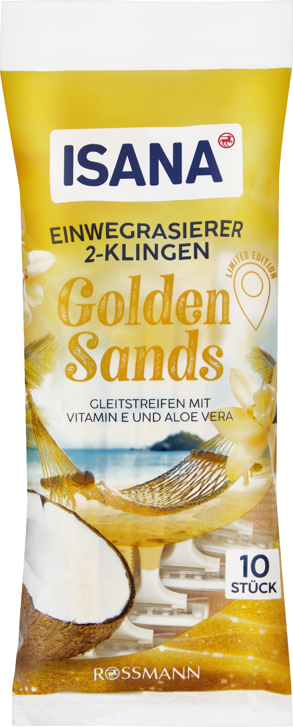 ISANA Einwegrasierer Golden Sands