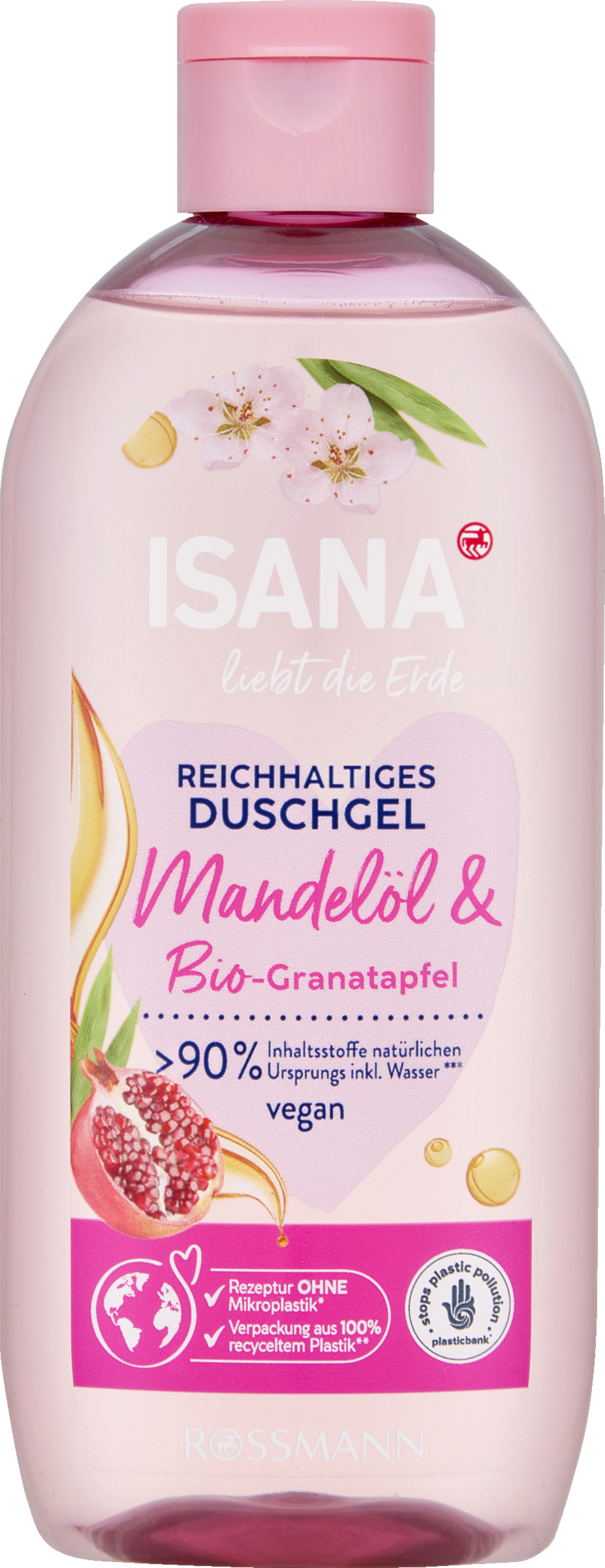 liebt die Erde Dusche Mandelöl & Bio Granatapfel