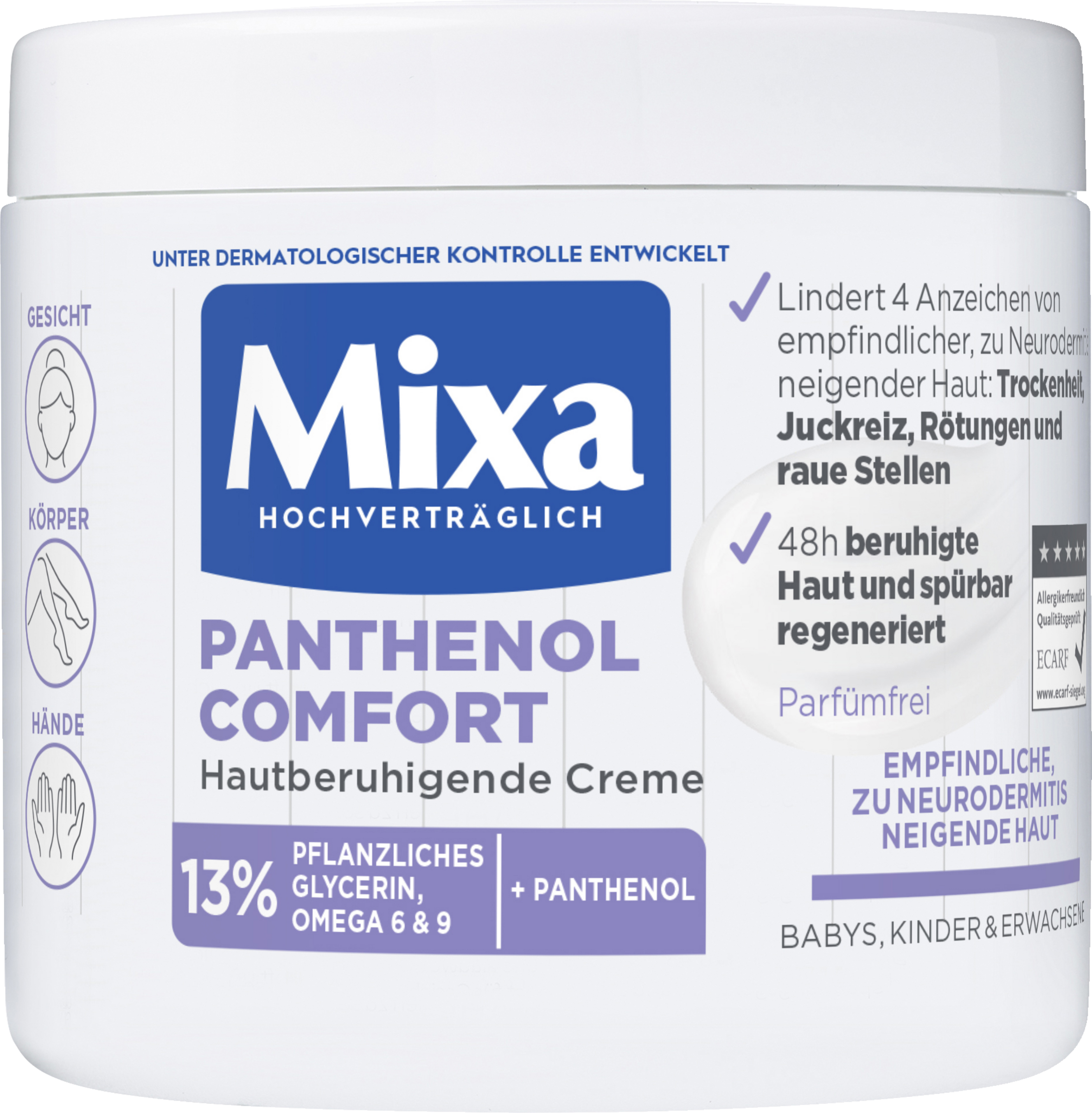 Mixa Panthenol Comfort Hautberuhigende Creme
