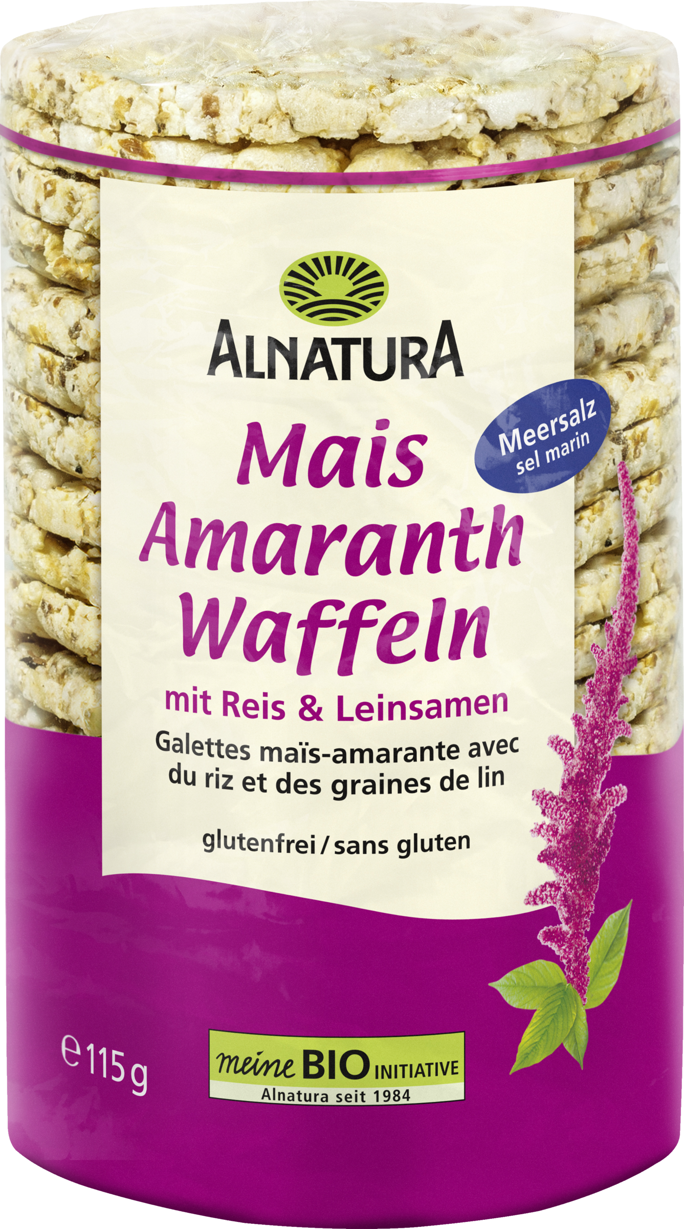 Alnatura Bio Mais-Amaranth-Waffeln mit Meersalz
