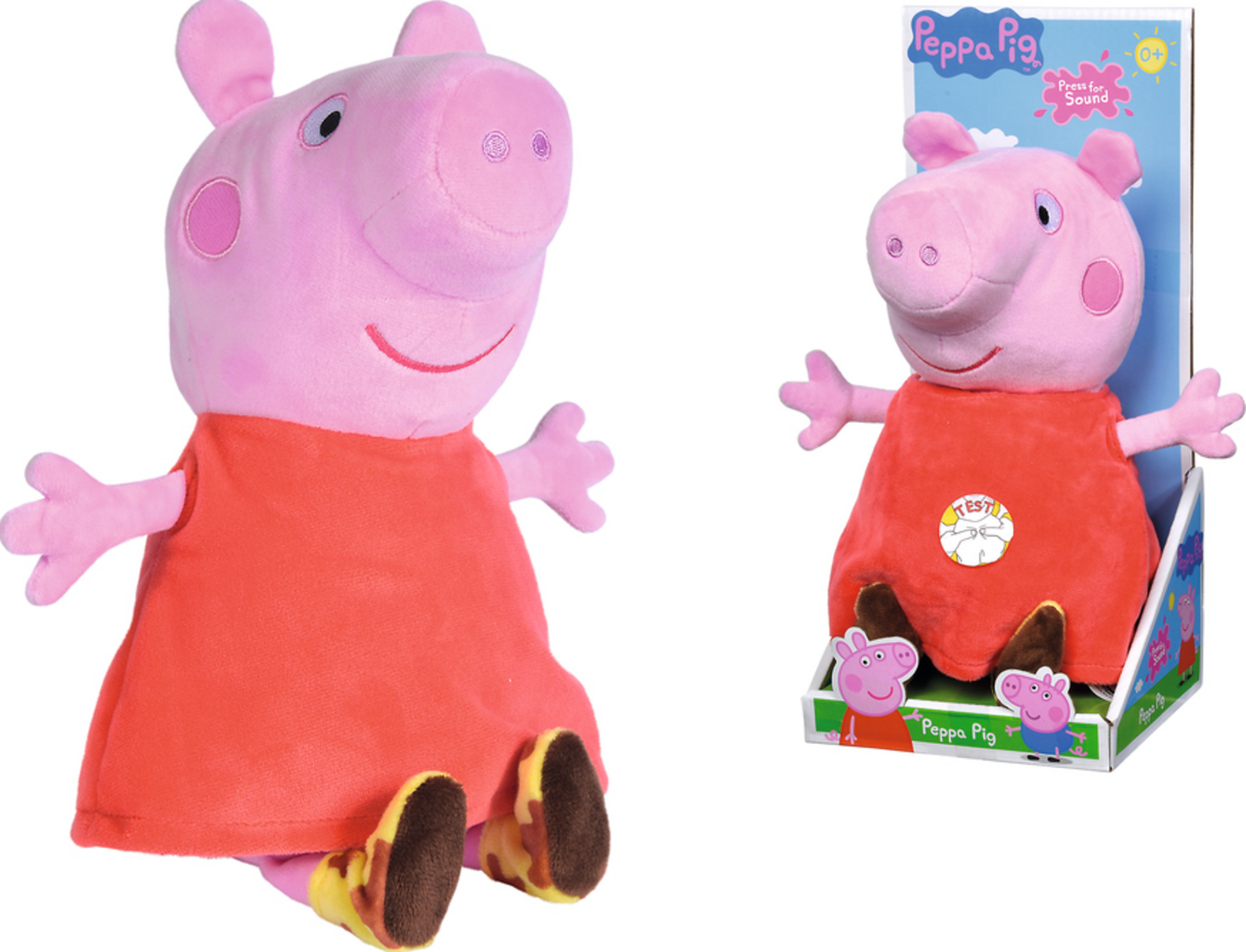 Simba Peppa Pig Plüsch Peppa mit Sound, 25cm