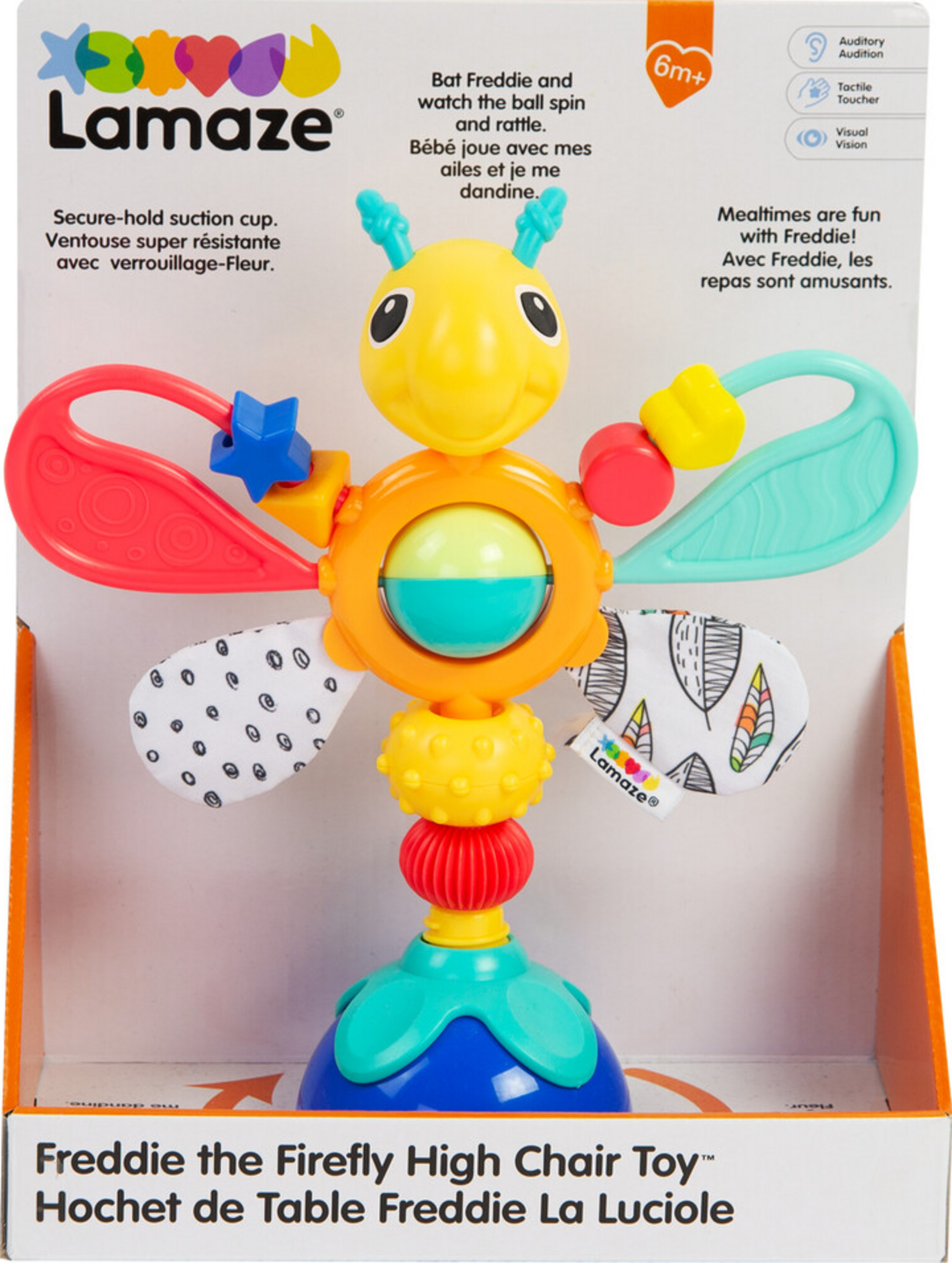 TOMY Freddie, das Glühwürmchen Hochstuhlspielzeug