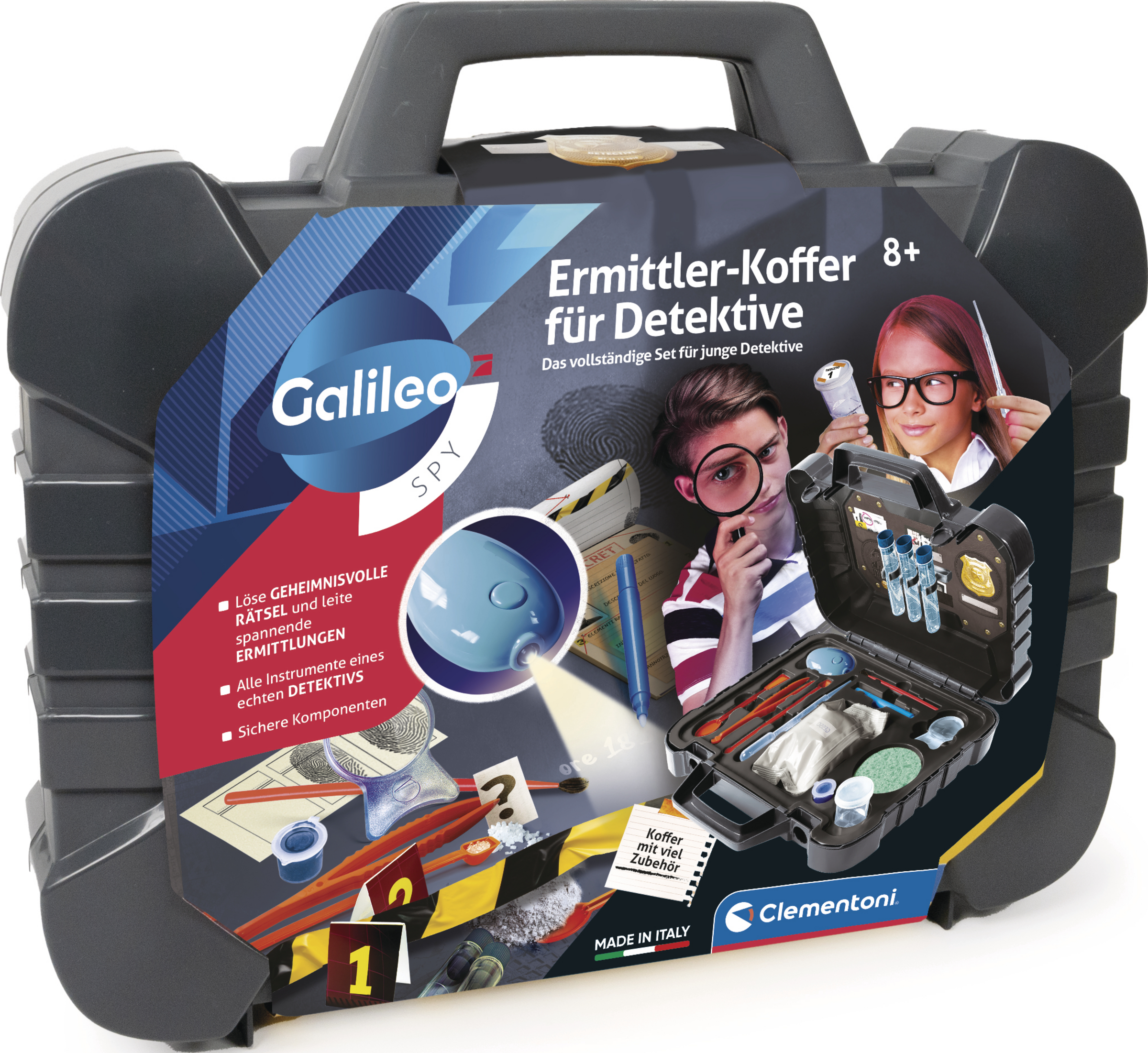 Clementoni Galileo Ermittler Koffer für Detektive