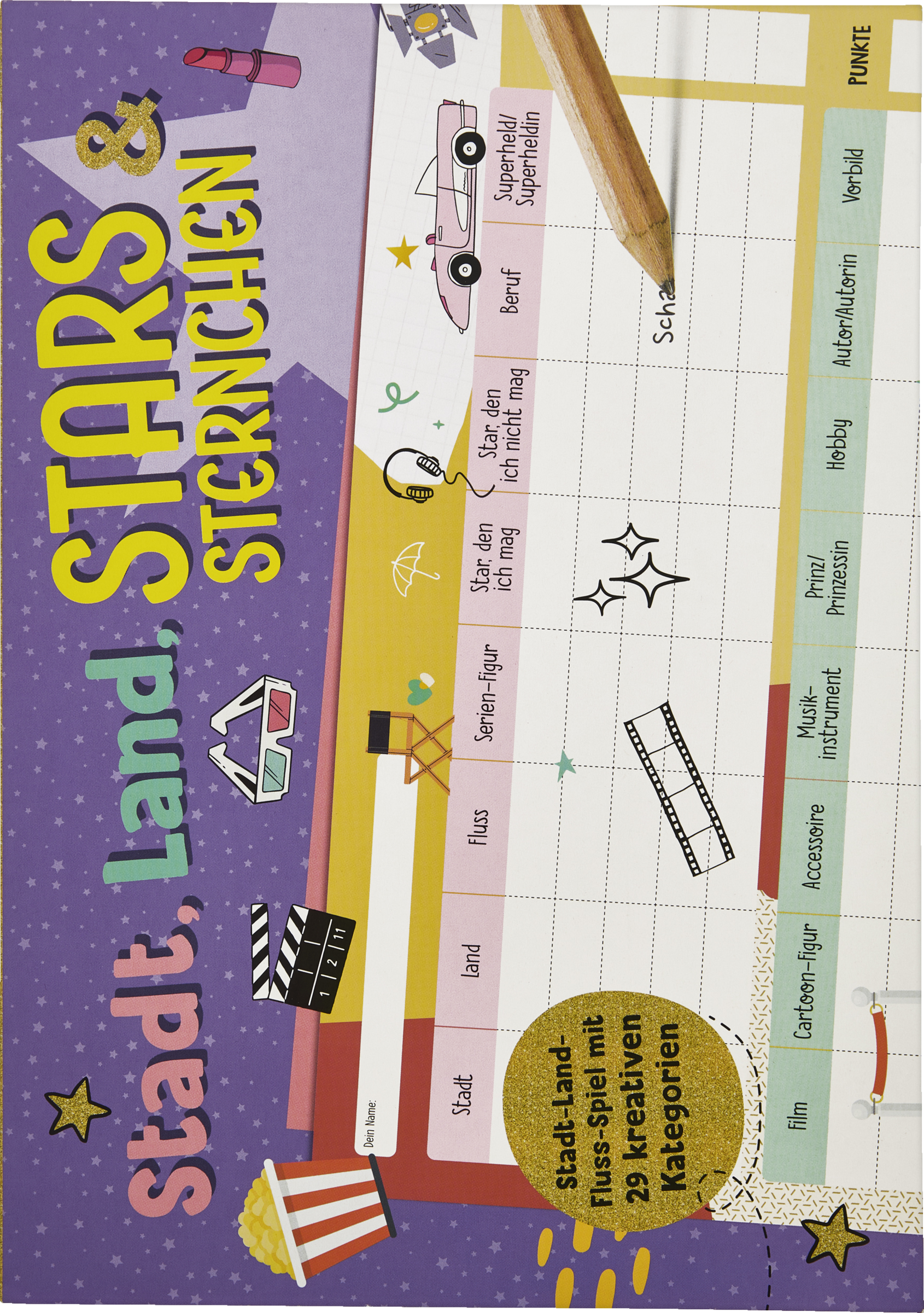 IDEENWELT Stadt, Land, Stars & Sternchen Block