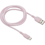 Lade- & Datenkabel rosa USB-A auf USB-C