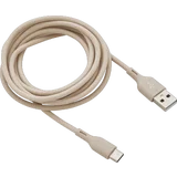 Lade- & Datenkabel beige USB-A auf USB-C