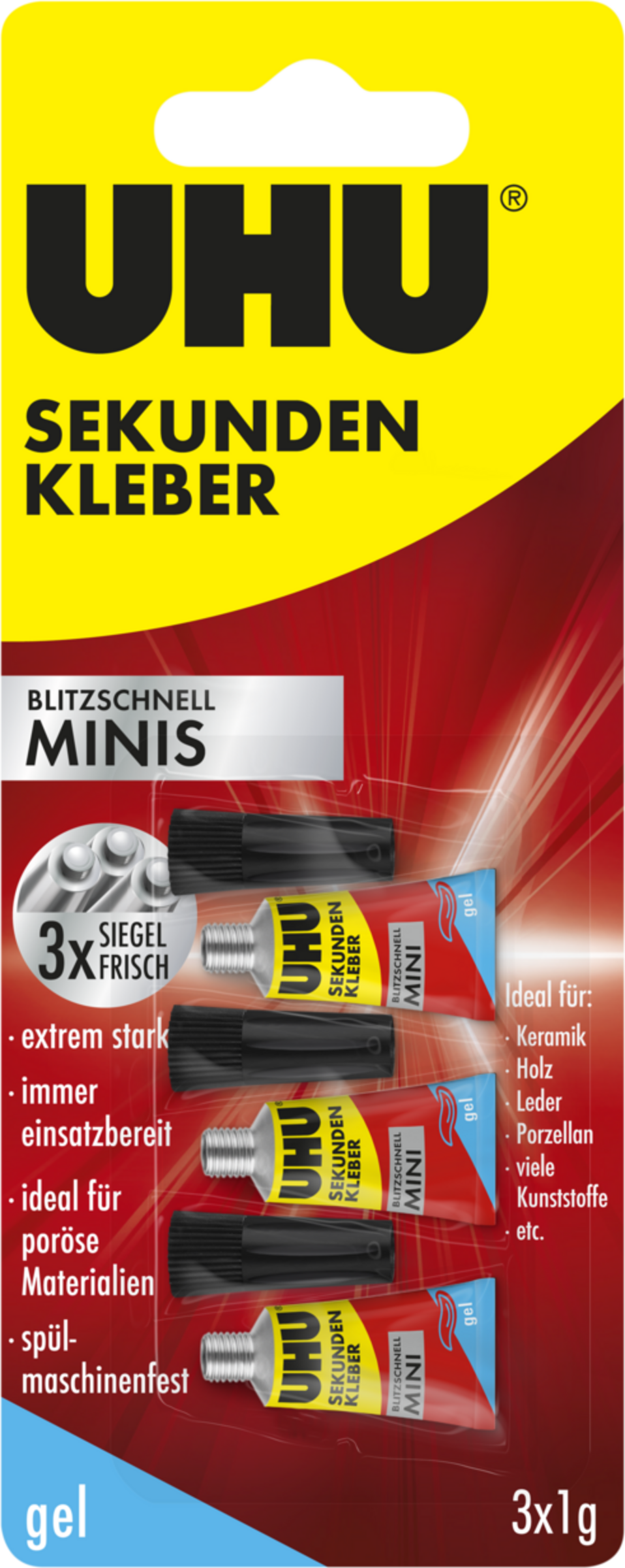 UHU Sekundenkleber Minis Gel