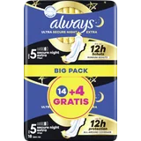 Ultra Secure Night Extra Binden mit Flügeln Gr. 5 BigPack
