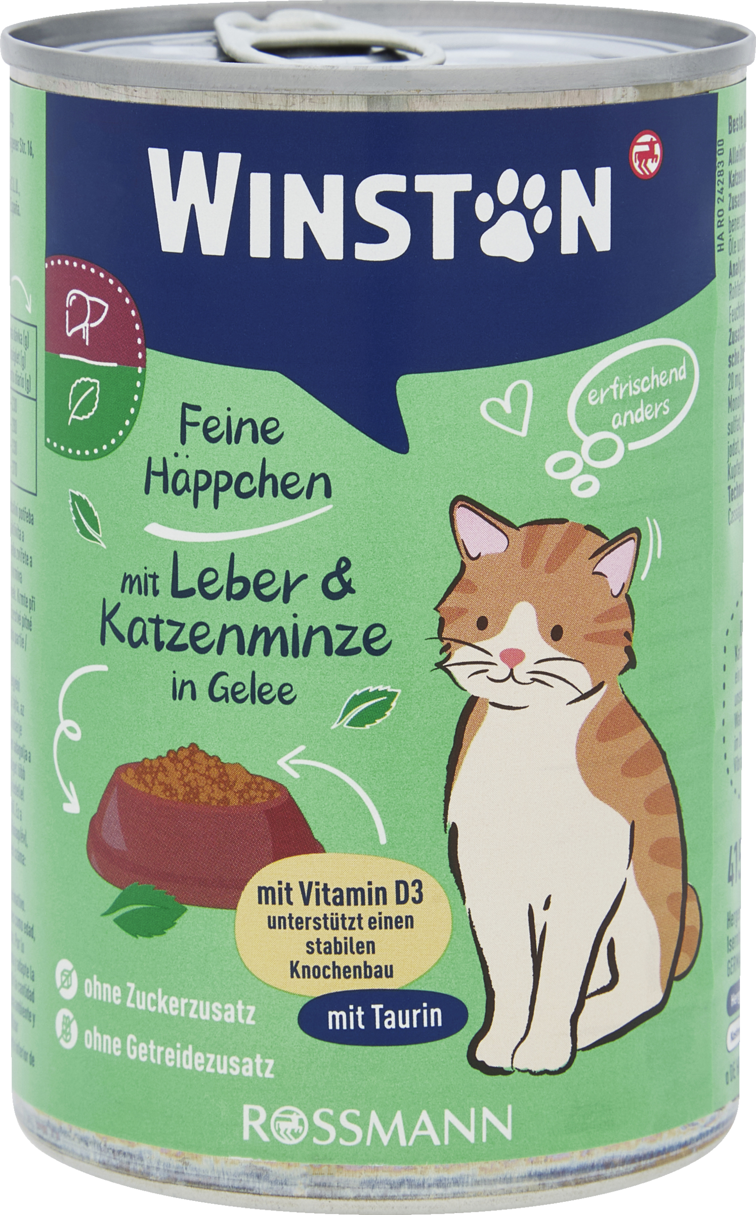 Menü mit Leber und Katzenminze