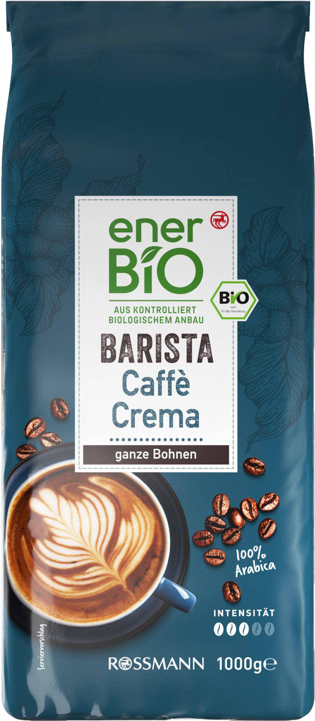 enerBiO Barista Caffè Crema ganze Bohnen