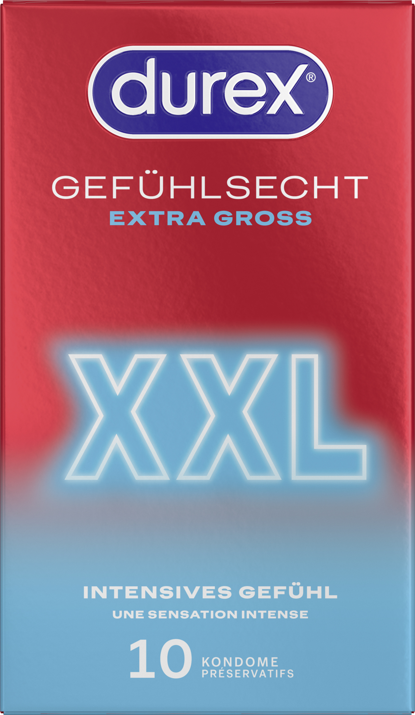 Durex Gefühlsecht Extra Groß XXL Kondome