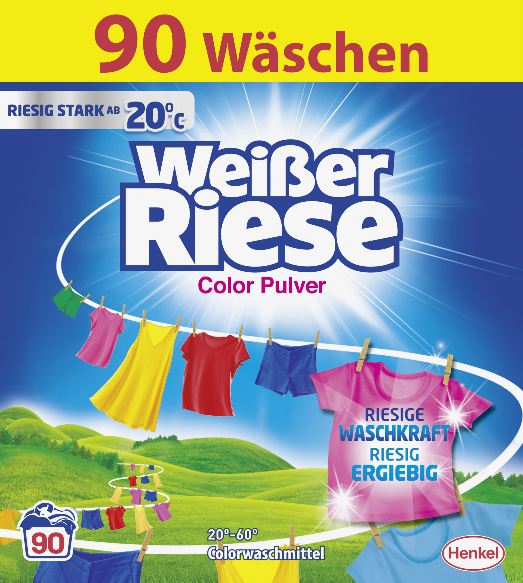 Colorwaschmittel Pulver Großpackung 90WL