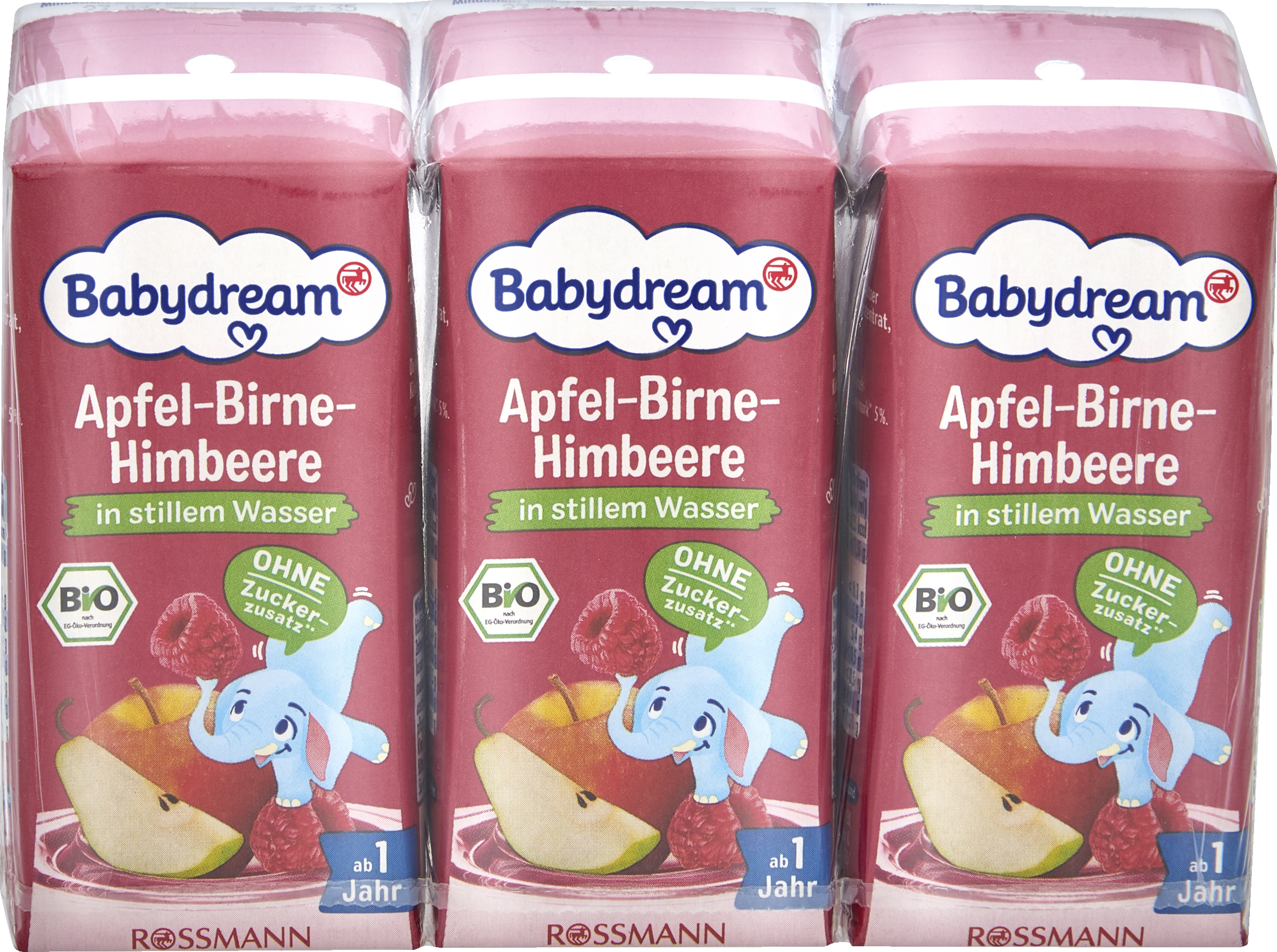 Babydream Bio Apfel-Birne-Himbeere in stillem Wasser