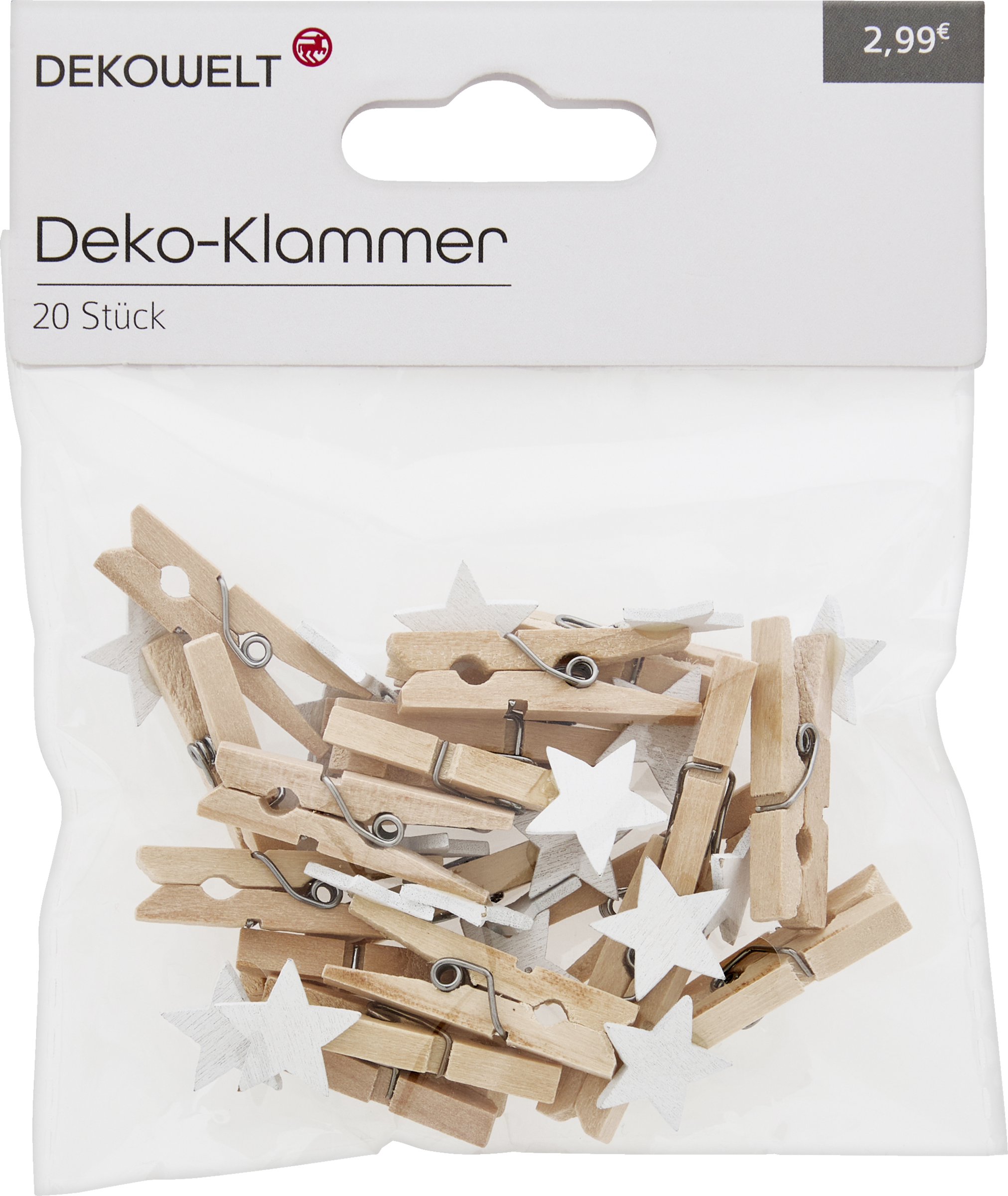DEKOWELT MINI KLAMMER STERNE HERZEN HW21