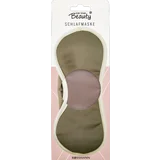 Schlafmaske, lichtundurchlässig, verstellbares Gummiband, Satin & Frottee, 1 Stück