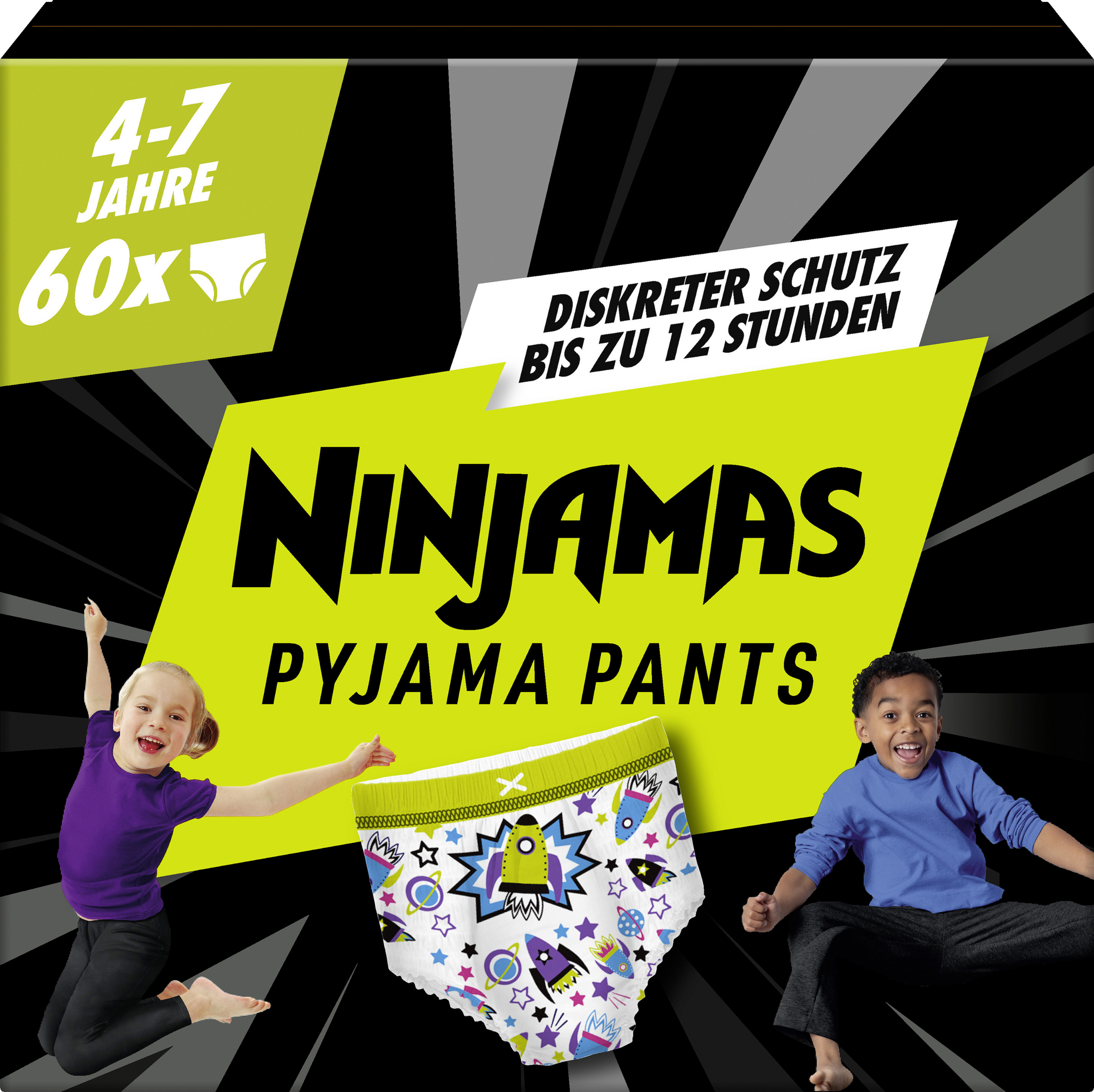 Ninjamas Pyjama Pants für Jungs 4-7 Jahre, Monatsbox