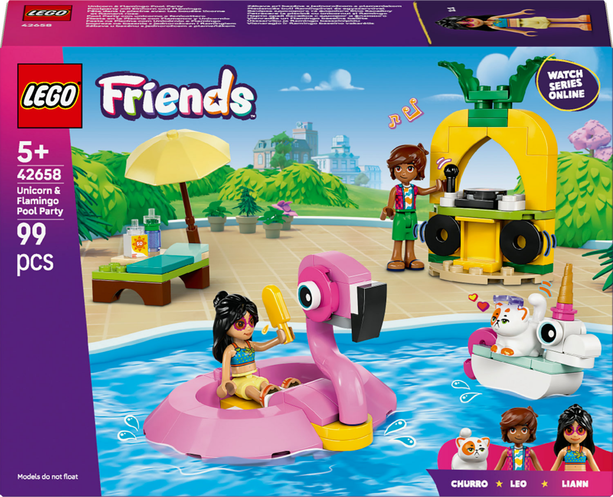 LEGO Friends 42658 Poolparty mit Einhorn und Flamingo
