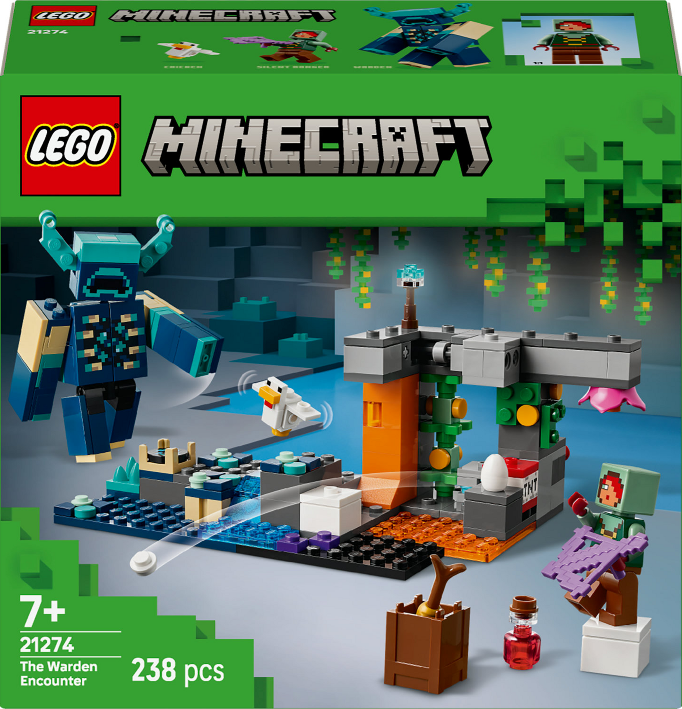 LEGO Minecraft 21274 Begegnung mit dem Wächter