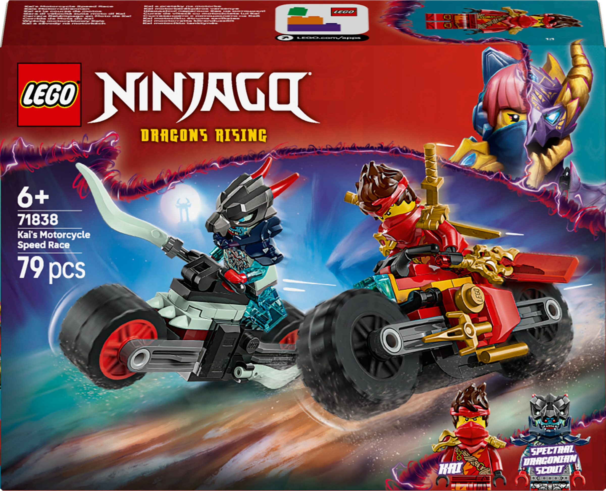 LEGO NINJAGO 71838 Kais Motorradrennen