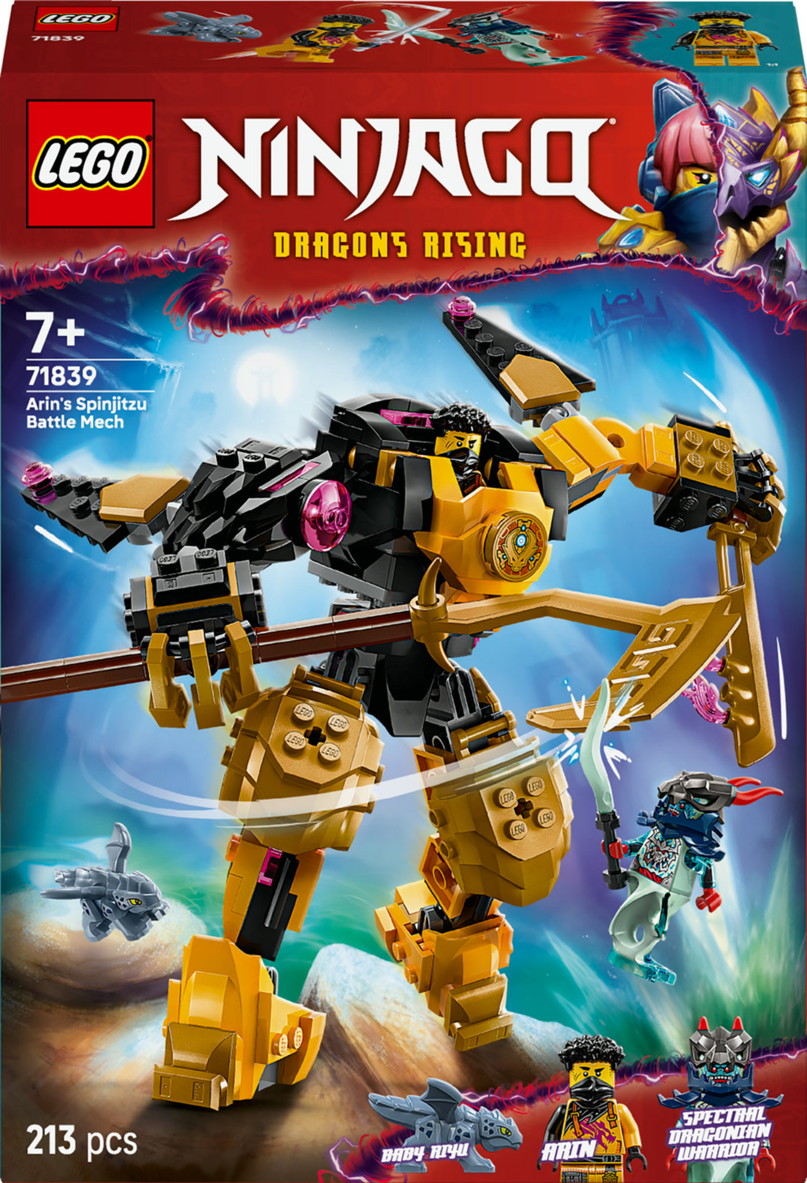LEGO NINJAGO 71839 Arins Spinjitzumech