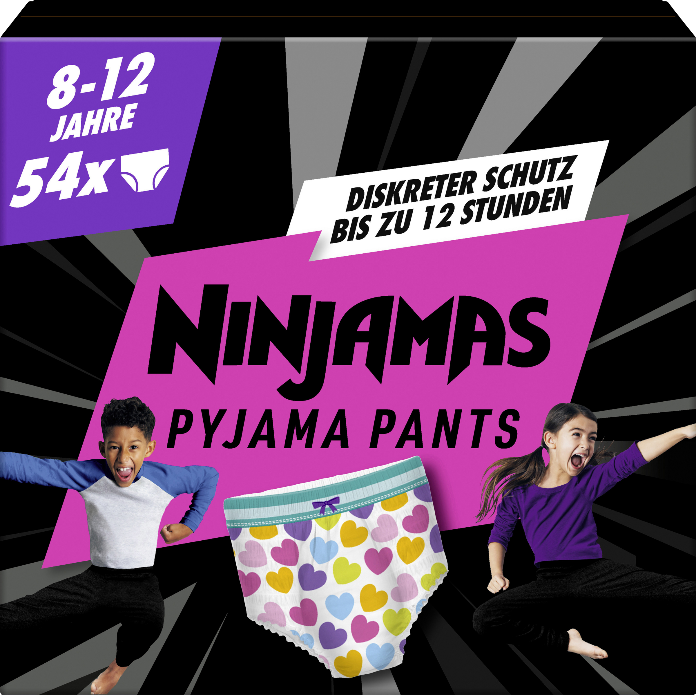 Ninjamas Pyjama Pants für Mädchen 8-12 Jahre, Monatsbox
