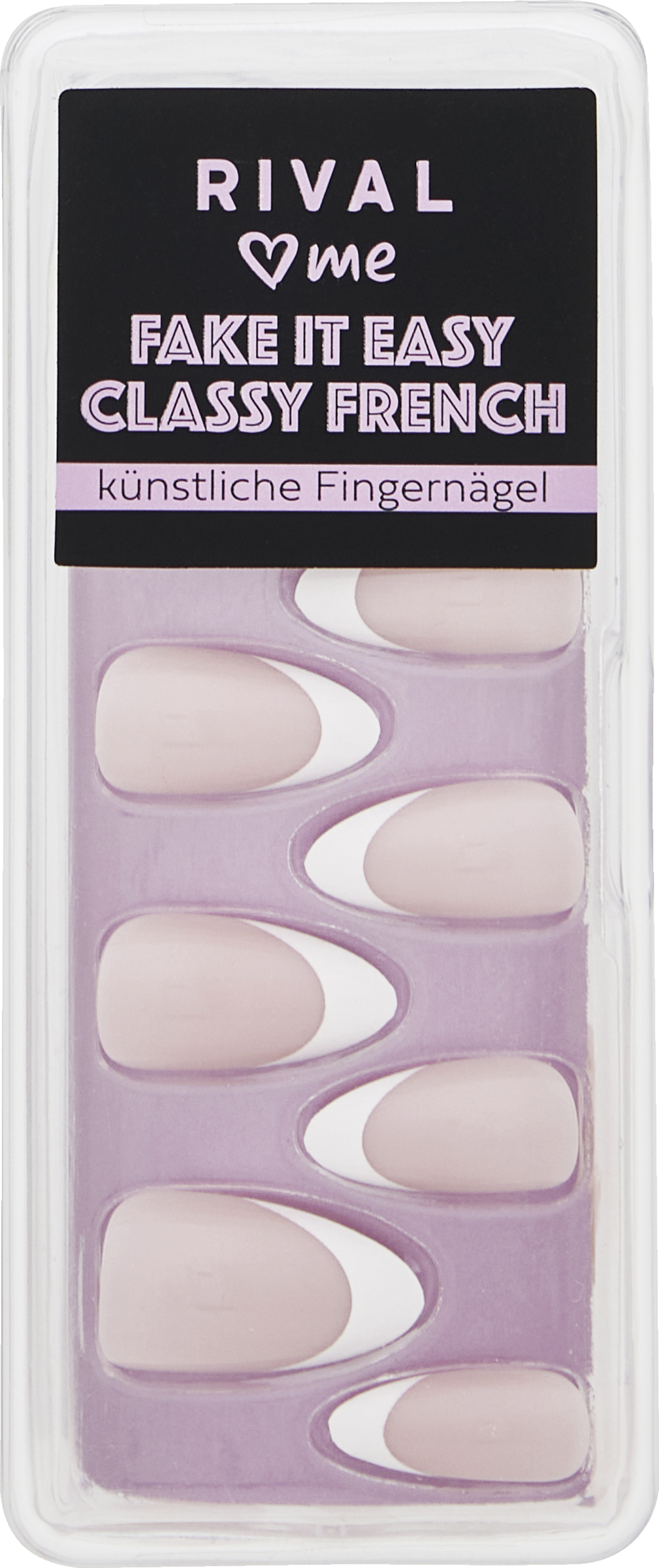 RIVAL loves me Fake it Easy 03 Classy French Künstliche Fingernägel