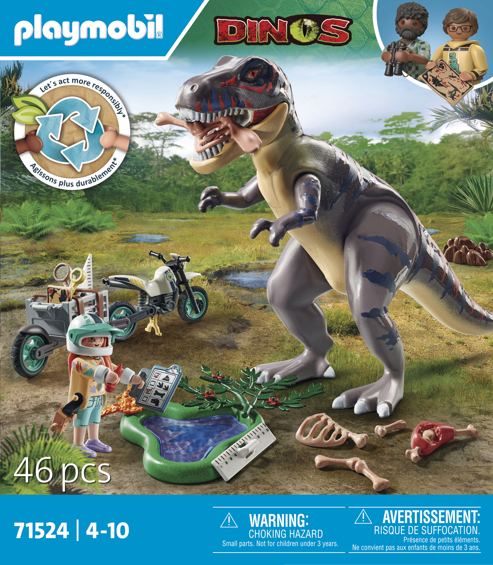 Playmobil T-Rex-Spurensuche