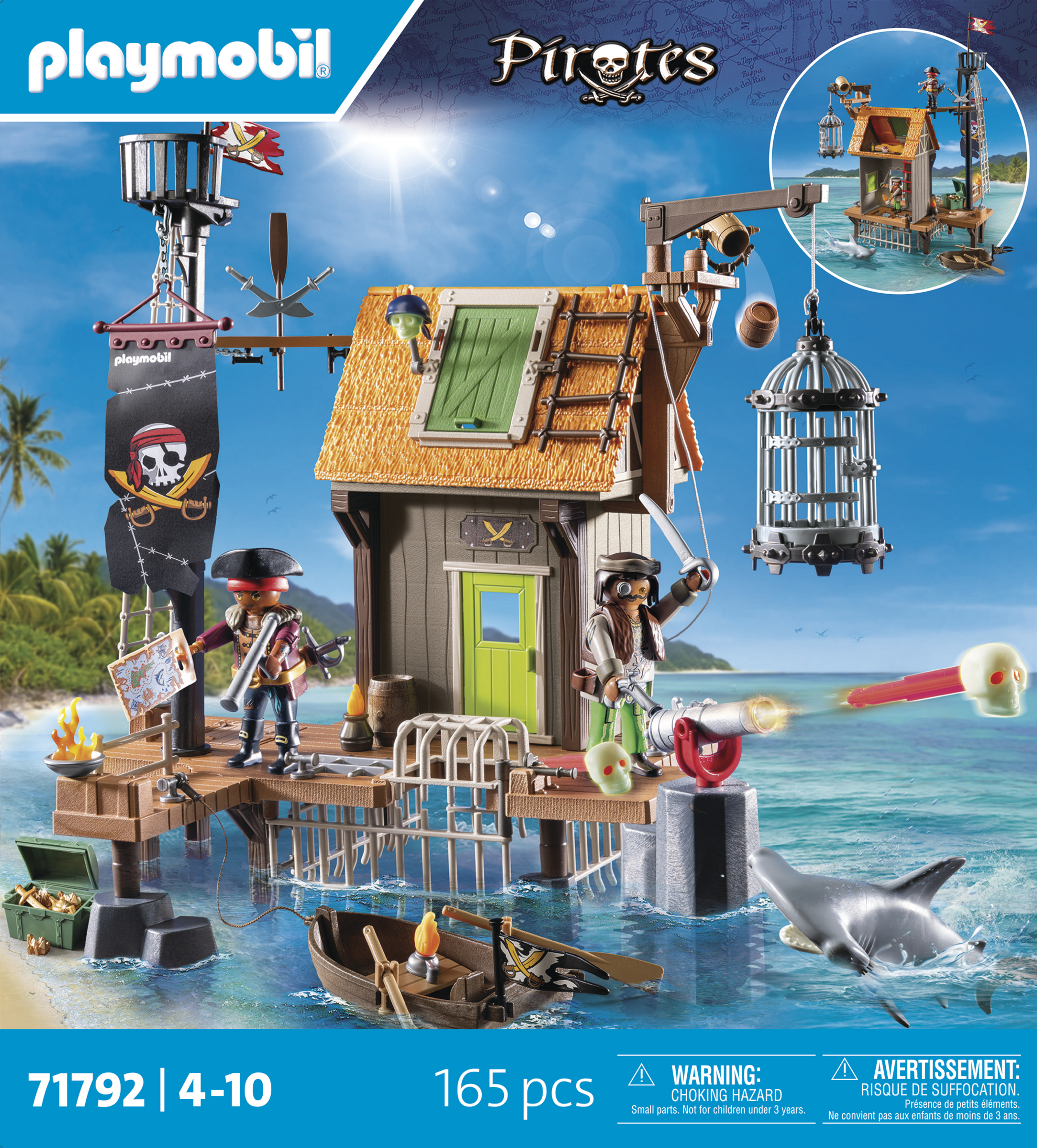 Playmobil 71792 Piratenhafen mit Seeräuber-Gefängnis