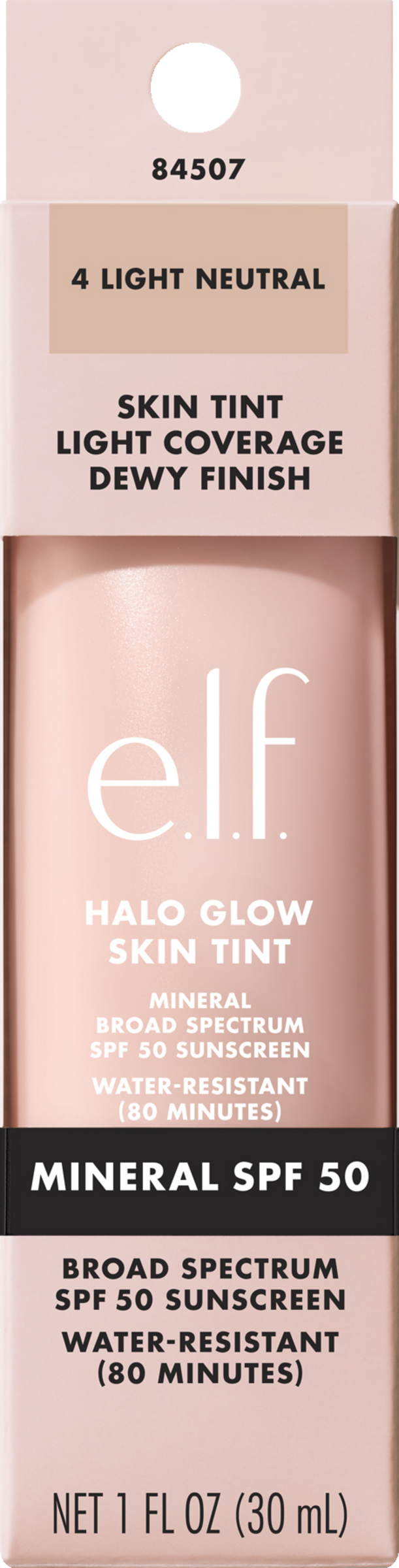 e.l.f. Cosmetics Halo Glow Skin Tint 4 Light Neutral LSF50