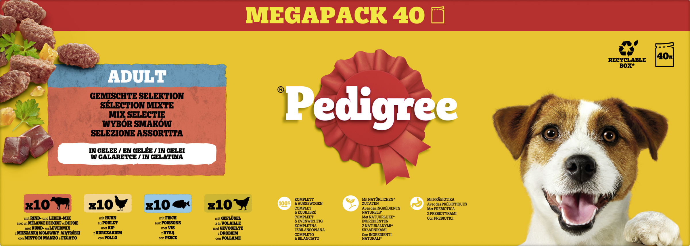 Pedigree Portionsbeutel Gemischte Selektion in Gelee Megapack