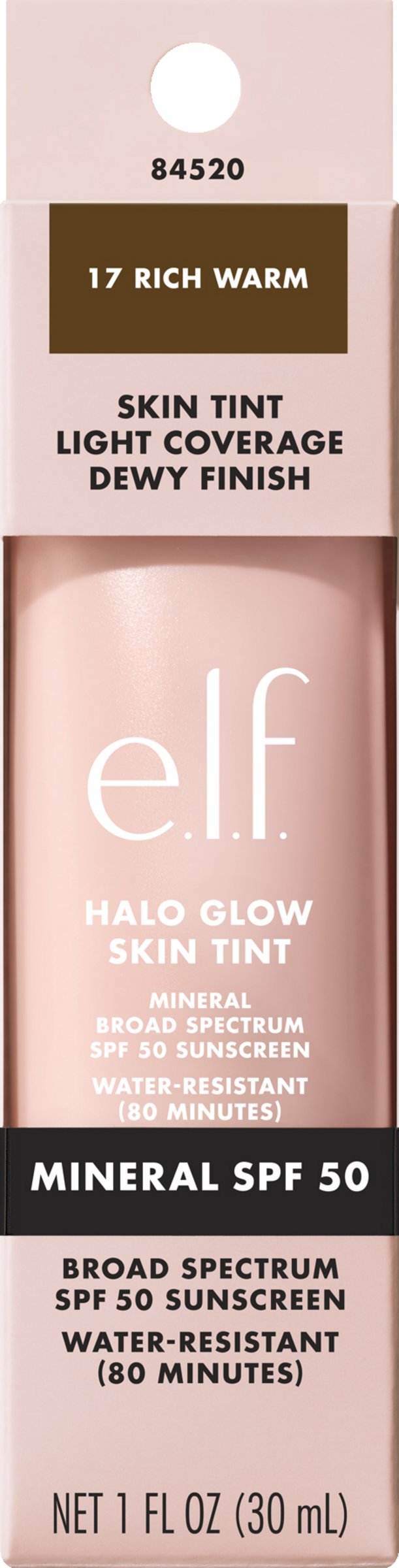 Halo Glow Skin Tint 17 Rich Warm LSF50