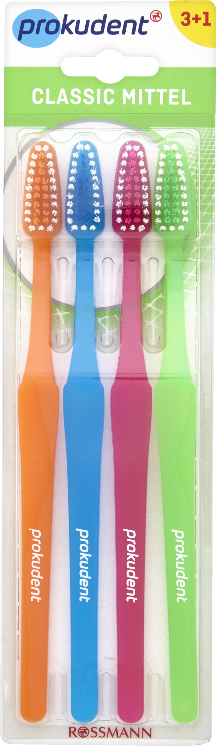Classic Zahnbürste Mittel 3+1