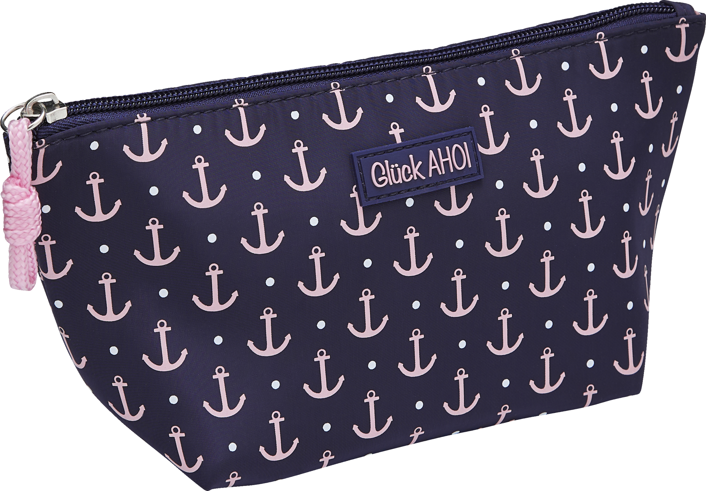 Vito & Joe Schminktasche blau mit Ankern