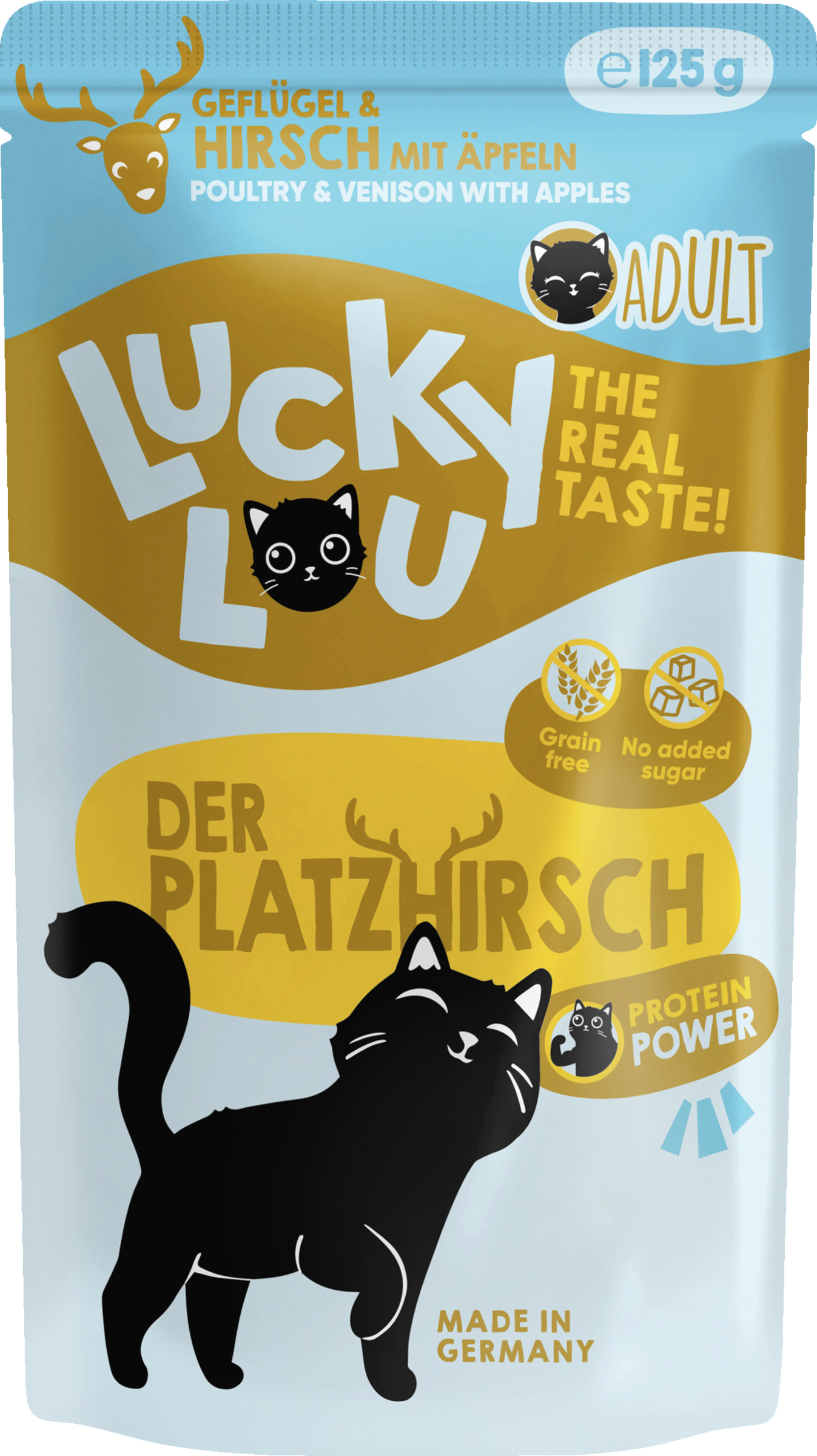 Lucky Lou Adult Geflügel & Hirsch mit Apfel Nassfutter